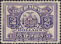 grey violet - without usual diagonal cut in rectangle above "RAN" of TRANSFER
