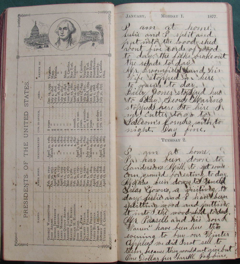 Page of diary