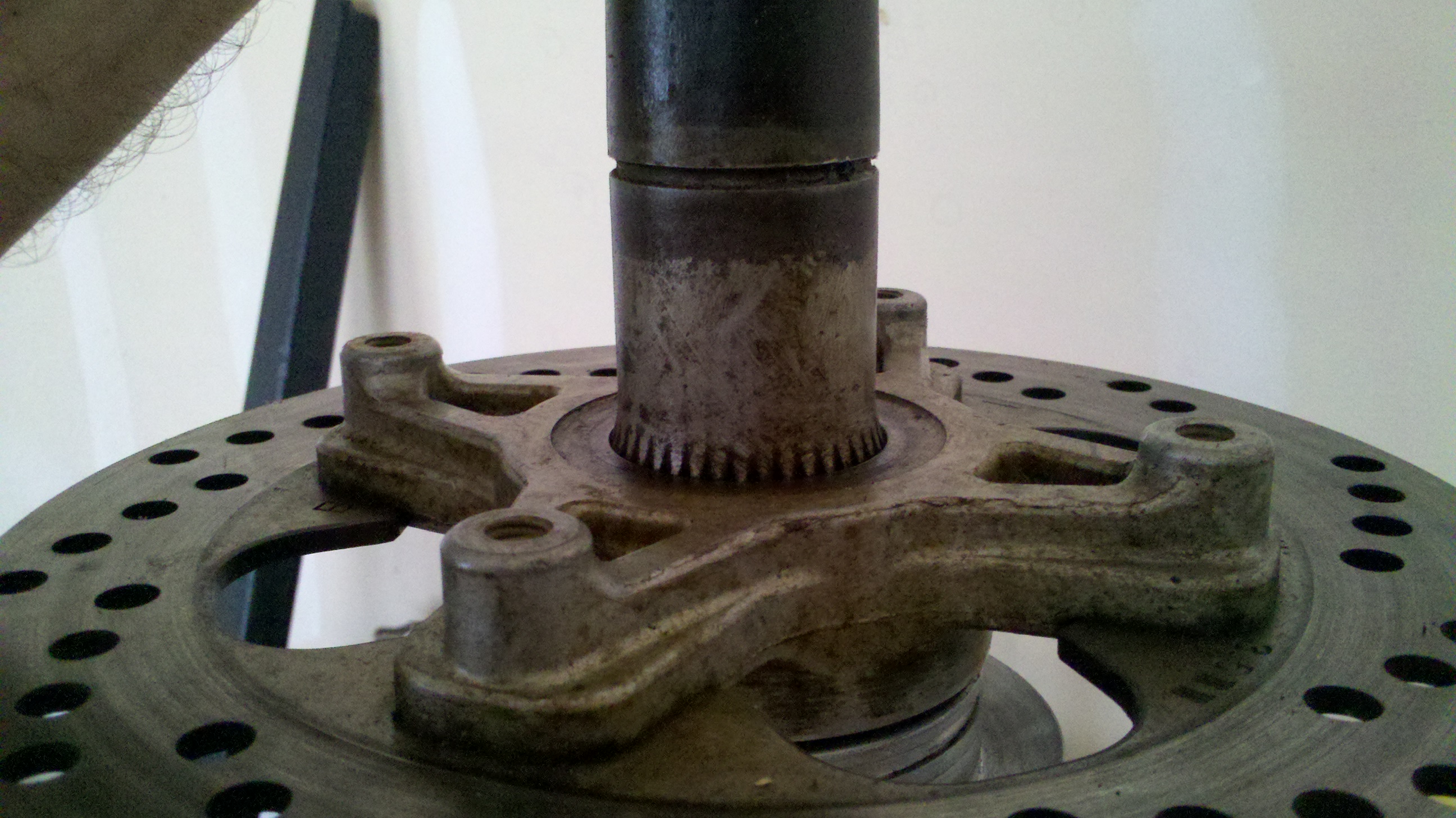 Honda 400ex axle bearing removal #2